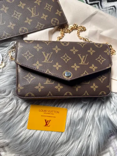 Bolsa LV linha premium marrom