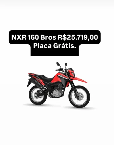 NXR 160 Bros CBS 25/25 Placa Grátis 