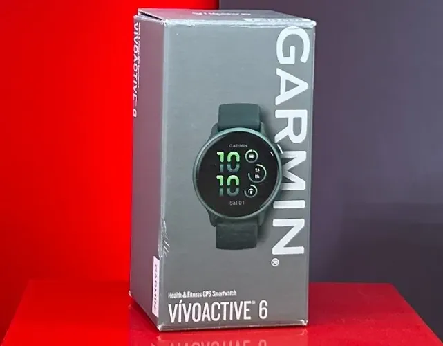 Garmin Relógio Vivoactive 6 - Metalic Jasper Green / Jasper Green - 42MM - Produto Novo