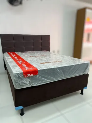 Base + Colchão Max Saúde D45 Reconflex Casal À Pronta Entrega