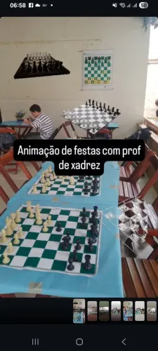 ANIMAÇÃO DE FESTAS etc COM XADREZ, DAMA, DOMINO E MUITOS JOGOS DE.TABULEIRO A SUA ESCOLHA