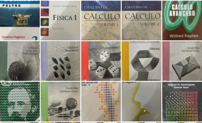 Livros diversos de matemática 