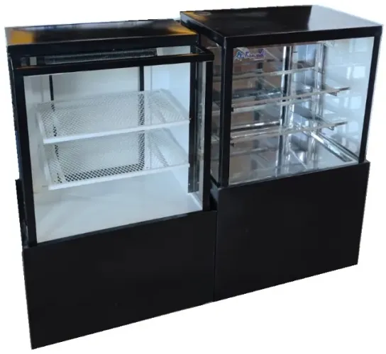 Balcões confeitaria refrigerado e caixa 80cmm