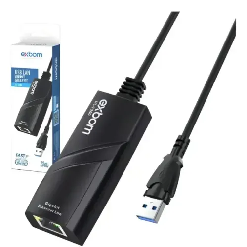 Adaptador de Rede USB 3.0 RJ-45 Placa de Rede Gigabit 10/100/1000 mbps