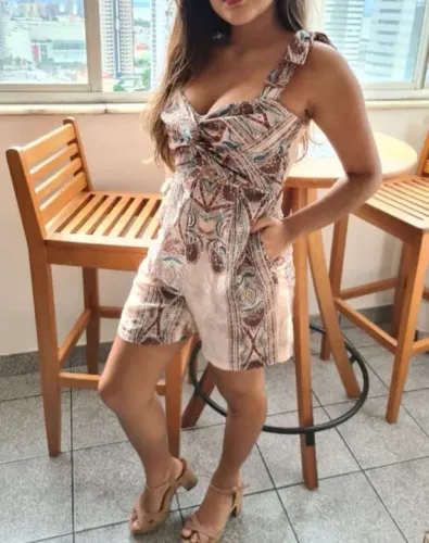 Macaquinho boho chic novo