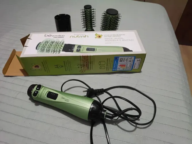 Escova Rotating Secadora Nutrah Be Emotion Verde Polishop