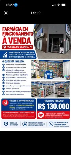 FARMÁCIA À VENDA EM ATIVIDADE