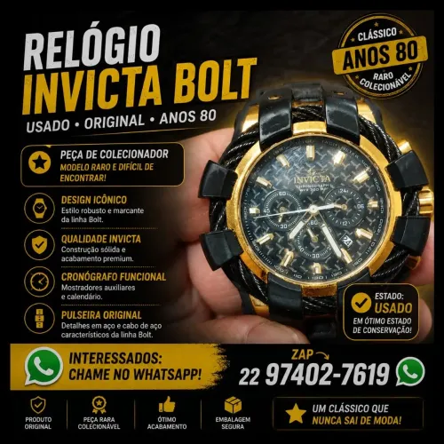 Relógio invicta bolt
