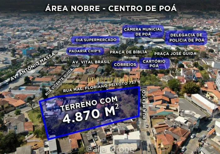 Área a venda de 4.870 M² no Centro de Poa