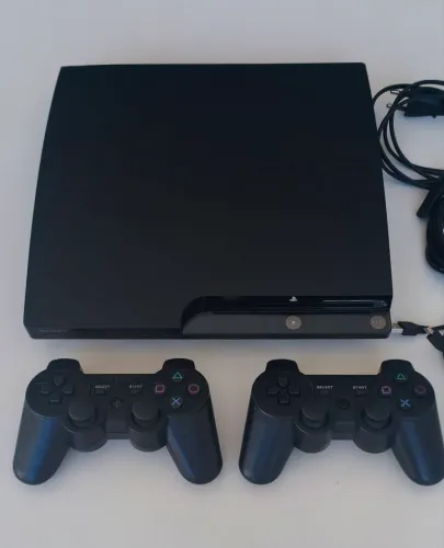 PS3 Slim 500GB Desbloqueado - Completo!