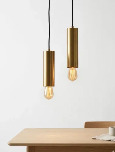 Luminária pendente dourado
