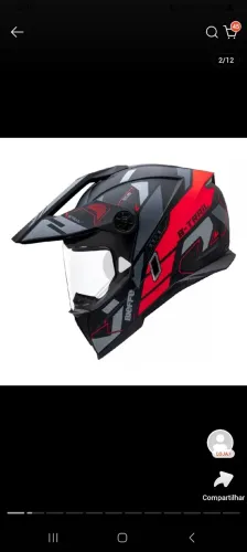 Capacete bieffe b -trial tamanho 58
