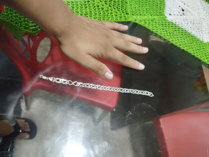 Vendo pulseira de prata em ótimo estado 7mm