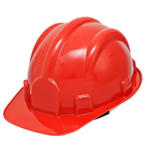 Capacete Vermelho Plastcor Aba Frontal com suspensão