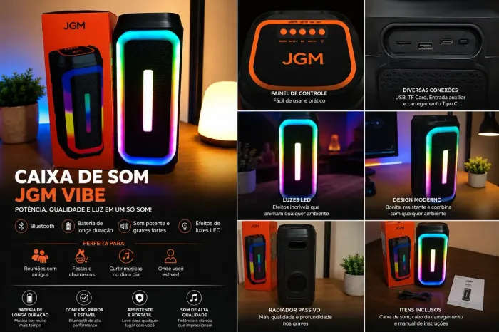 Caixa de Som JGM VIBE