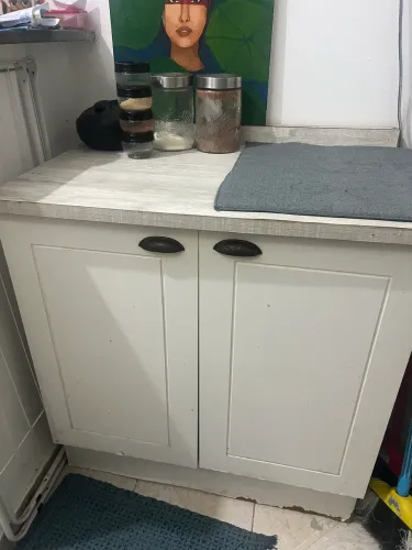 3 Armários de cozinha + geladeira