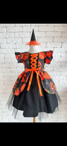 Vestido Halloween 4 anos