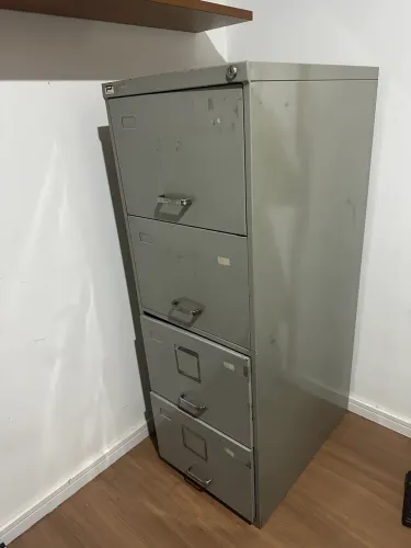 Gaveteiro de metal, Arquivo escritório, 4 gavetas