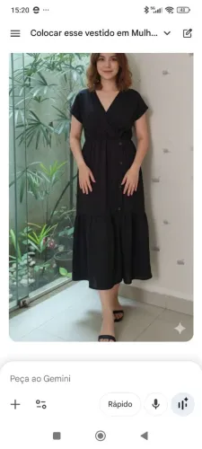 Vestido G3 preto
