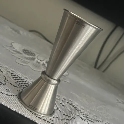 Dosador Jigger Duplo de Aço Inox - Usado, como novo