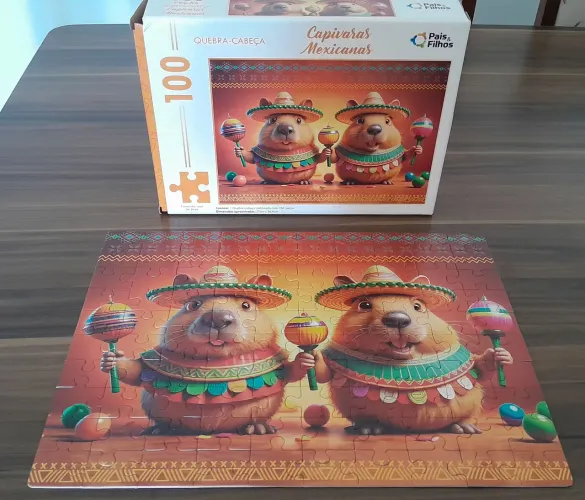 Quebra cabeça 100 peças