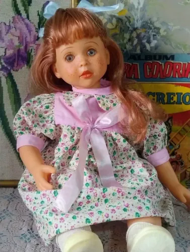 Boneca antiga sonho de menina baby Brink