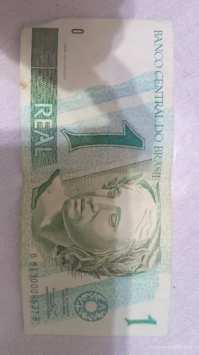 Cédula de R$1,00 por R$ 1.000,00