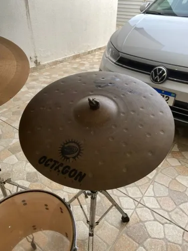 Kit de Pratos para Bateria Krest Shiner + Krest TZ + Octagon - Excelente Estado