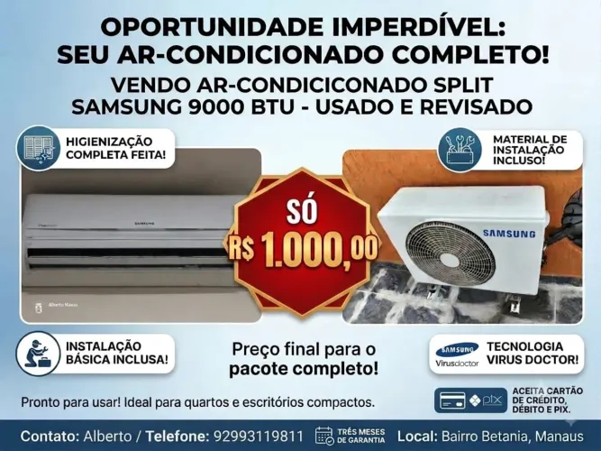Ar condicionado ontem split
