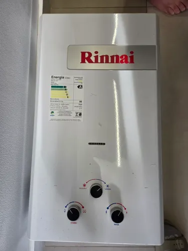 Aquecedor Rinnai gás natural 15L