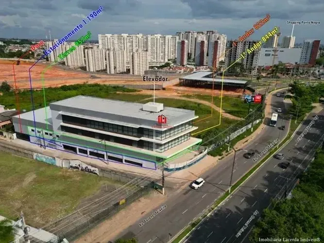 Prédio Novo com 3.882m² na Ponta Negra,Terreno 1.115,20m², 60 vagas internas e 30 de apoio