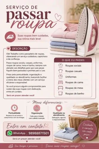 Passadeira de roupas