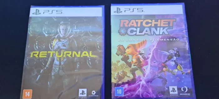 Jogo Returnal e Ratchet Clank PS5 R$ 120 reais cada um