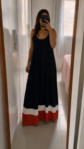 Vestido longo amplo NOVO