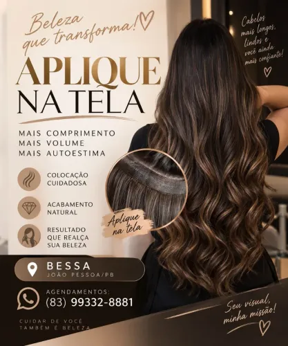 Aplique para cabelo