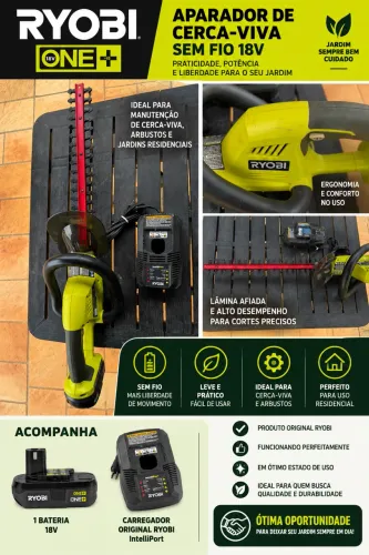 APARADOR DE CERCA-VIVA SEM FIO 18V