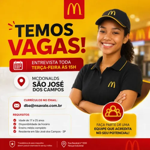 Vaga Atendente de Restaurante