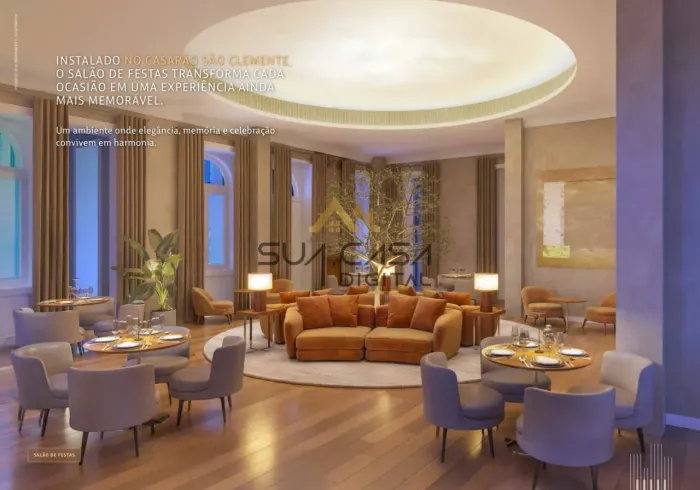 Apartamento à venda no Symphony Residences Flamengo, com varanda privativa e infraestrutu