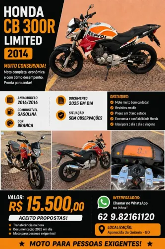 HONDA CB 300R LIMITED 2014