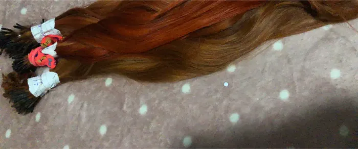Cabelo humano ruivo 300g , 75 cm 2000,00