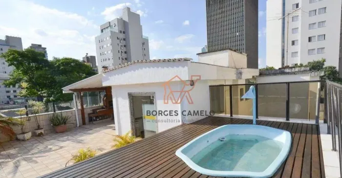 Cobertura com 4quartos para alugar, 420 m² por R$ 9.242/mês - Santo Agostinho - Belo Horiz