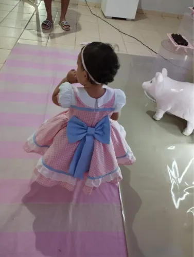 Vestido fazendinha menina