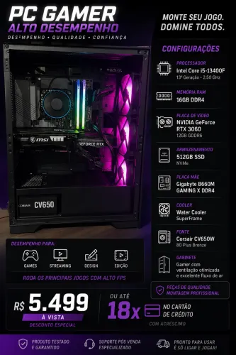 PC GAMER DE ALTO DESEMPENHO