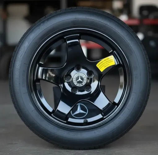 Kit com pneu estepe fino para Mercedes