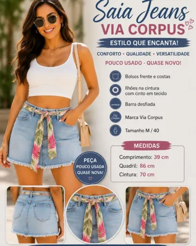 Saia Jeans