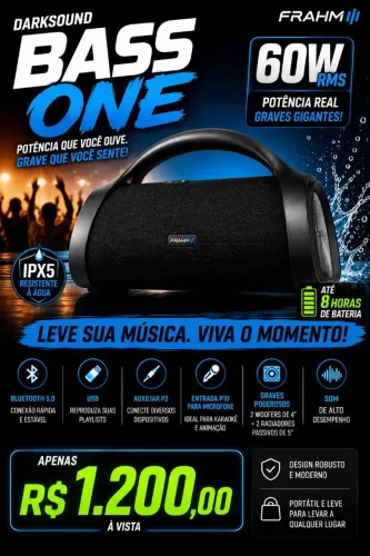 CAIXA DE SOM DarkSound Bass One