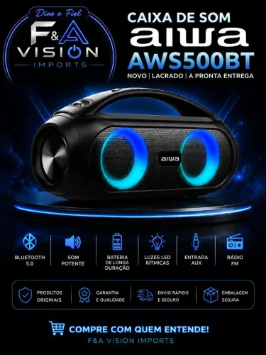 Caixa de Som AIWA AWS500BT Novo Lacrado ?
