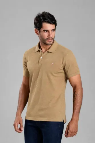 Camisa Polo Texturizada e Piquet