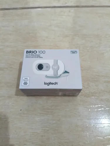 Webcam Logitech Brio 100 Branca Full HD 1080p - Lacrada