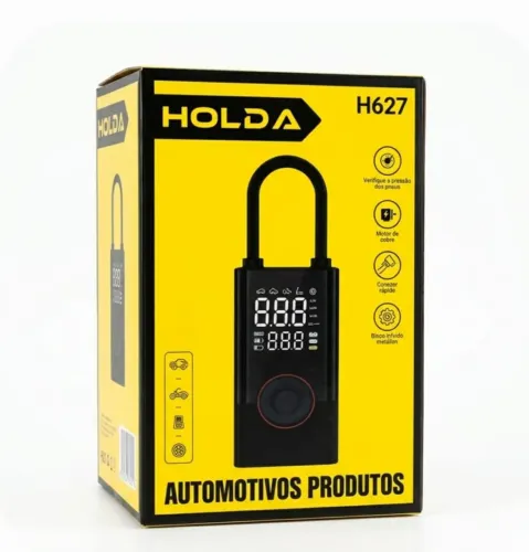 Mini Compressor De Ar Digital Inteligente Holda H627 12v